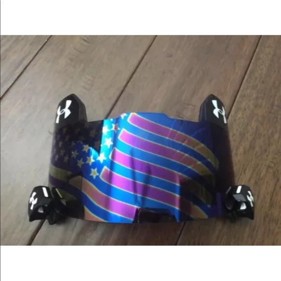 under armour football visor american flag